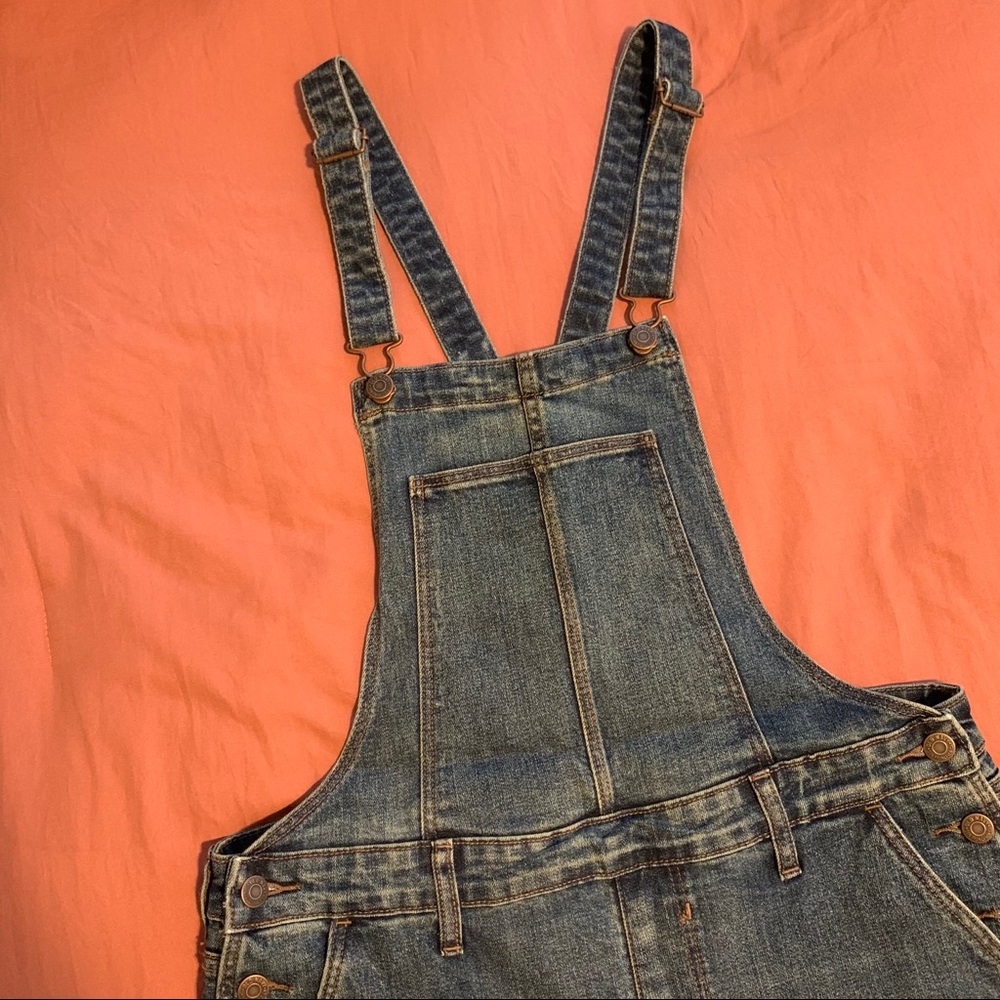 Medium Wash Overalls